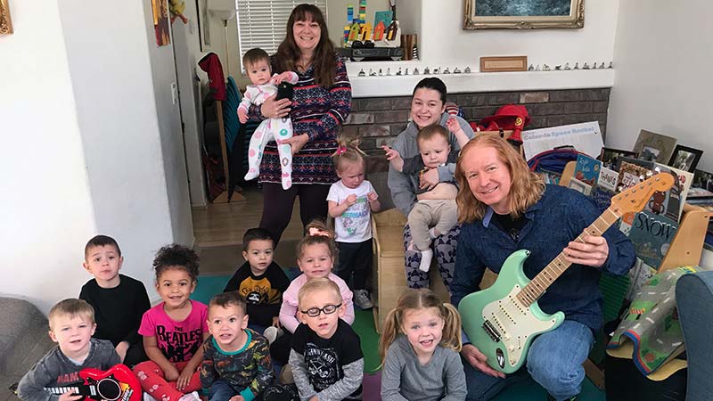 Michael Lyn visits Gregory Family Child Care