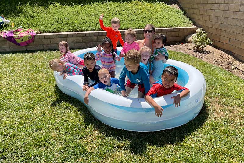 Kids in Wading Pool